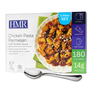 3-Pack HMR Chicken Pasta Parmesan Entr  e | Pre-packaged Lunch or Dinner to Support Weight Loss | Ready to Eat | 14g of Protein 