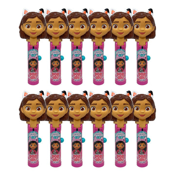 Pop Ups! Gabby'S Dollhouse Lollipop Holder - 12 Lollipops With Cases - Individually Wrapped Candy Party Favors - Gabby'S Dollhou