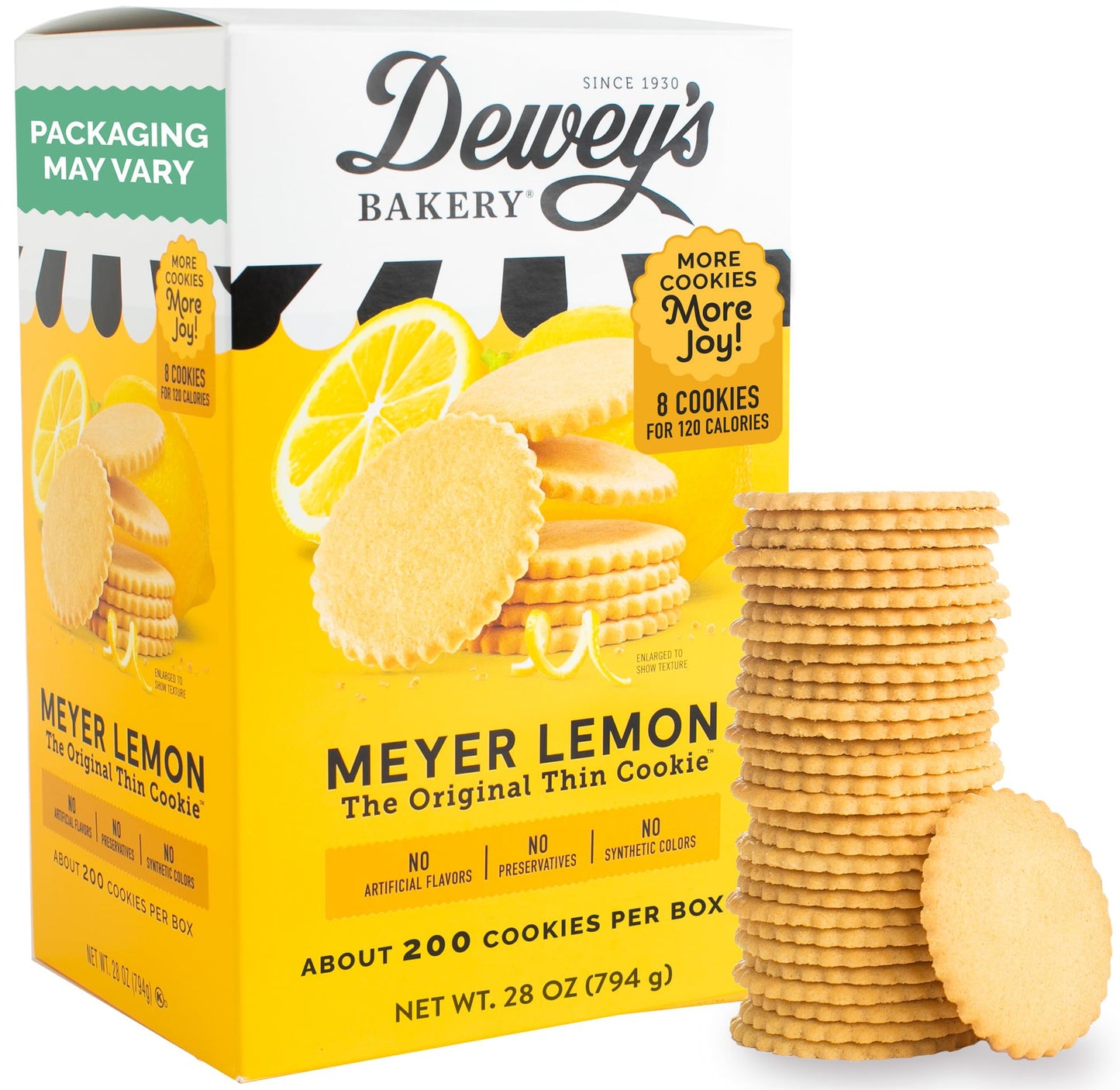 Dewey'S Bakery Lemon Moravian Style Cookie Thins  Baked In Small Batches  Real, Simple Ingredients  Time-Honored Southern Bakery