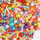 Rainbow Sprinkles for Cake Decorating, 4.6Oz Rianbow Rod and Pearl Sprinkles Mix for Baking, Cupcake, Cookie, Ice Cream, Donuts 