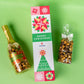 Merry Christmas Bubble Box With Holiday Caramel Corn By Send A Cake, Ready To Gift, No Assembly Required - Christmas Surprise - Unique Gift For Women, Men, Mature-Themed, Kids