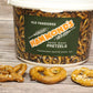 Hammonds Hand-Made Hard Pretzels, Old-Fashioned Sourdough Pretzels, 21 Ounce Bucket