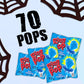 Ring Pop Bulk Lollipop Pack - 70 Count Blue Raspberry Flavored Candy, Individually Wrapped, Great for Parties and Stocking Stuffers