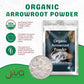 Jiva Organics Organic Arrowroot Flour (Powder) 5 Pound Bag - Raw, Non-Gmo, Gluten Free