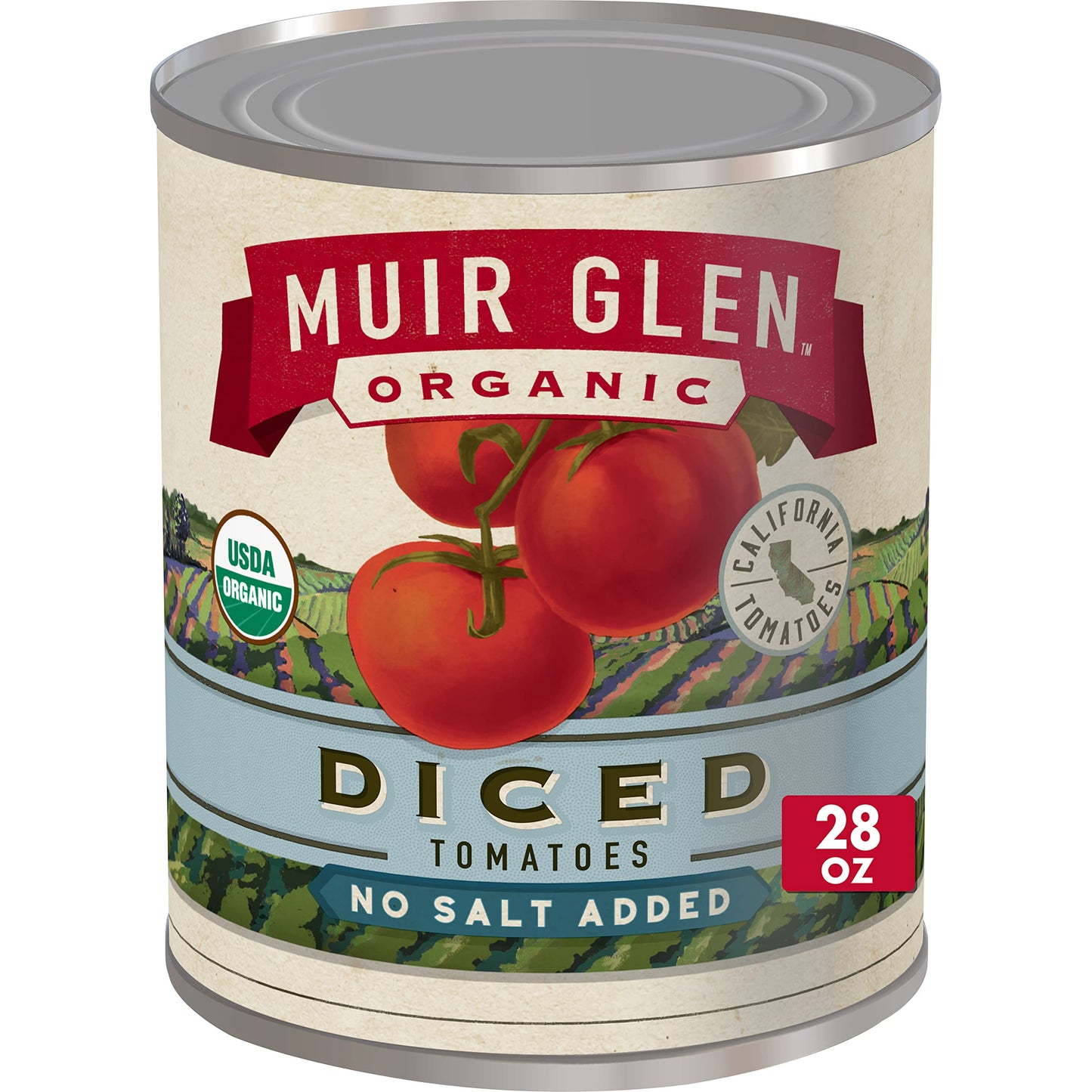 Muir Glen Organic Tomatoes - Diced - No Salt - Case of 12 - 28 oz(D0102HP6VTA.)