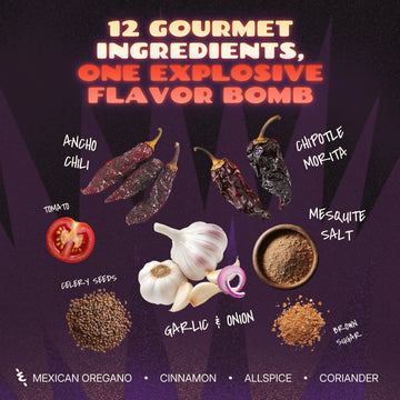 Rude Chef Birria   Balls - Authentic Taco Seasoning - Vegan - 2 Pack - 2.4 Ounce Each