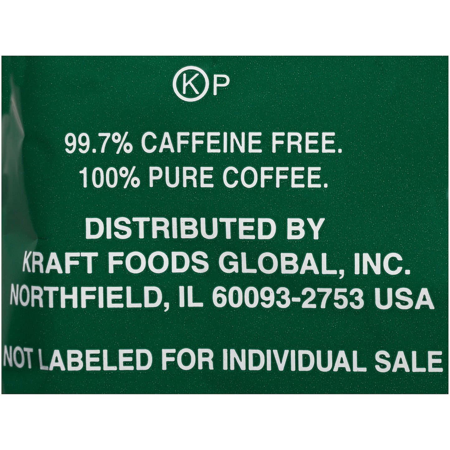 MAXWELL HOUSE Coffee Original Roast Decaf 1.1oz Pack, 42/Carton, Model 390390