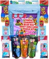 Chamoy + Cotton Candy Pickle Kit x3 Pickles (21 Pcs) Chamoy, Blue Raspberry Pickle + Extra Hot Chili Lime Pickle, Takis, Fruit B