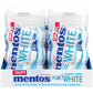 Mentos Pure White Sugar-Free Chewing Gum With Xylitol, Sweet Mint, 50 Piece Bottle (Bulk Pack Of 4)