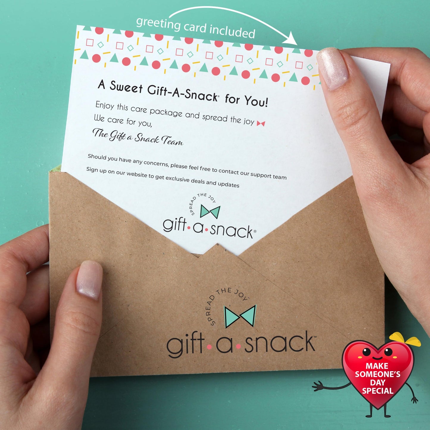 Gift A Snack - Holiday  Christmas Stocking Stuffer Snack Box Variety Pack Care Package + Greeting Card (100 Count) Birthday Sweet  Gift Basket  Candies Chips ers Bars