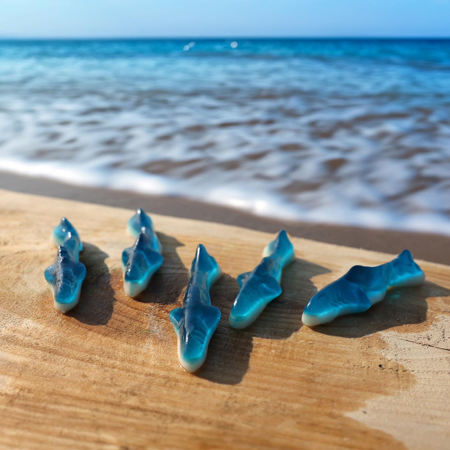 CANDY BREAK Fruity & Sweet Blue Sharks Gummy Candy - 5 lb Share Size Bag