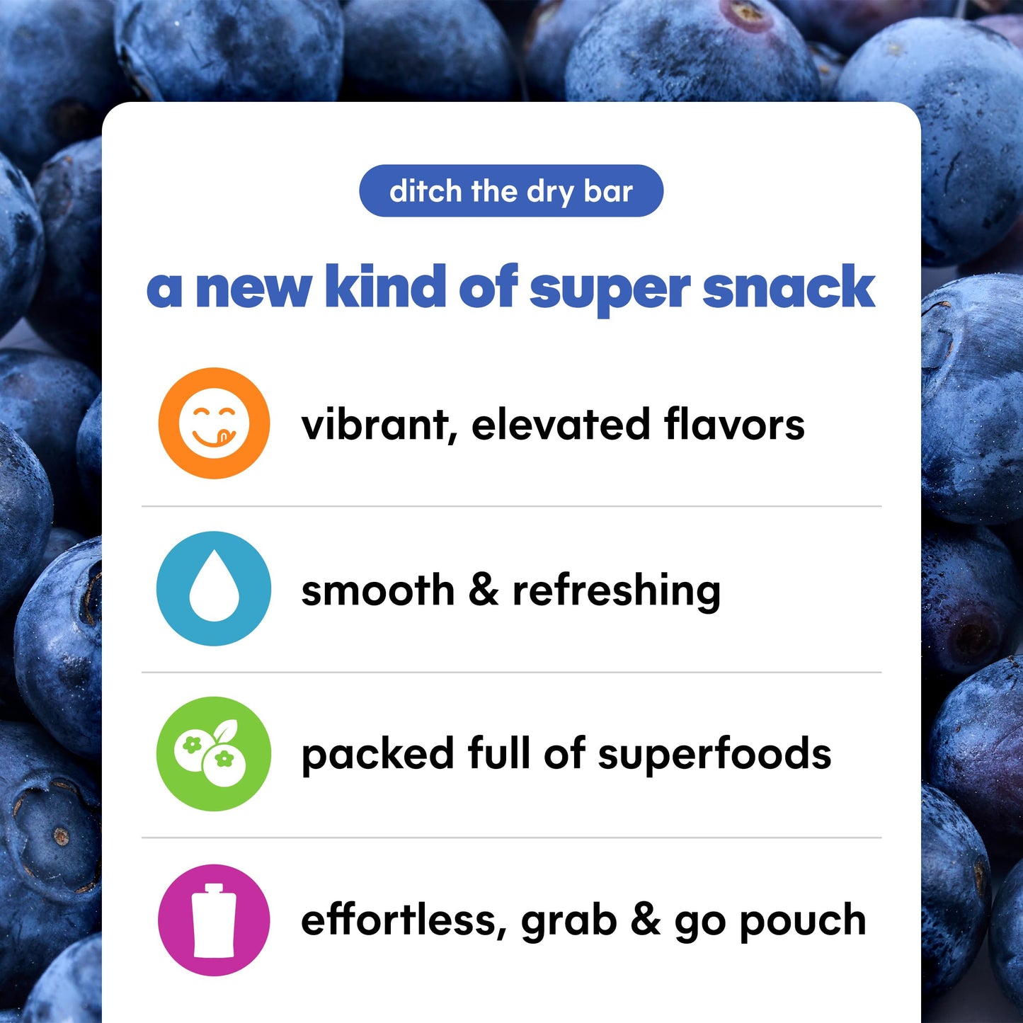 Noka Superfood Fruit Smoothie Pouches, Blueberry Beet, Healthy Snacks with Flax Seed, Prebiotic Fiber and Plant Protein, Vegan a