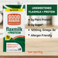 Good Karma Unsweetened Flaxmilk +Protein, 32 Ounce (Pack of 6), 5g Plant Protein + 1200mg Omega-3 Per Serving, Plant-Based Non-D