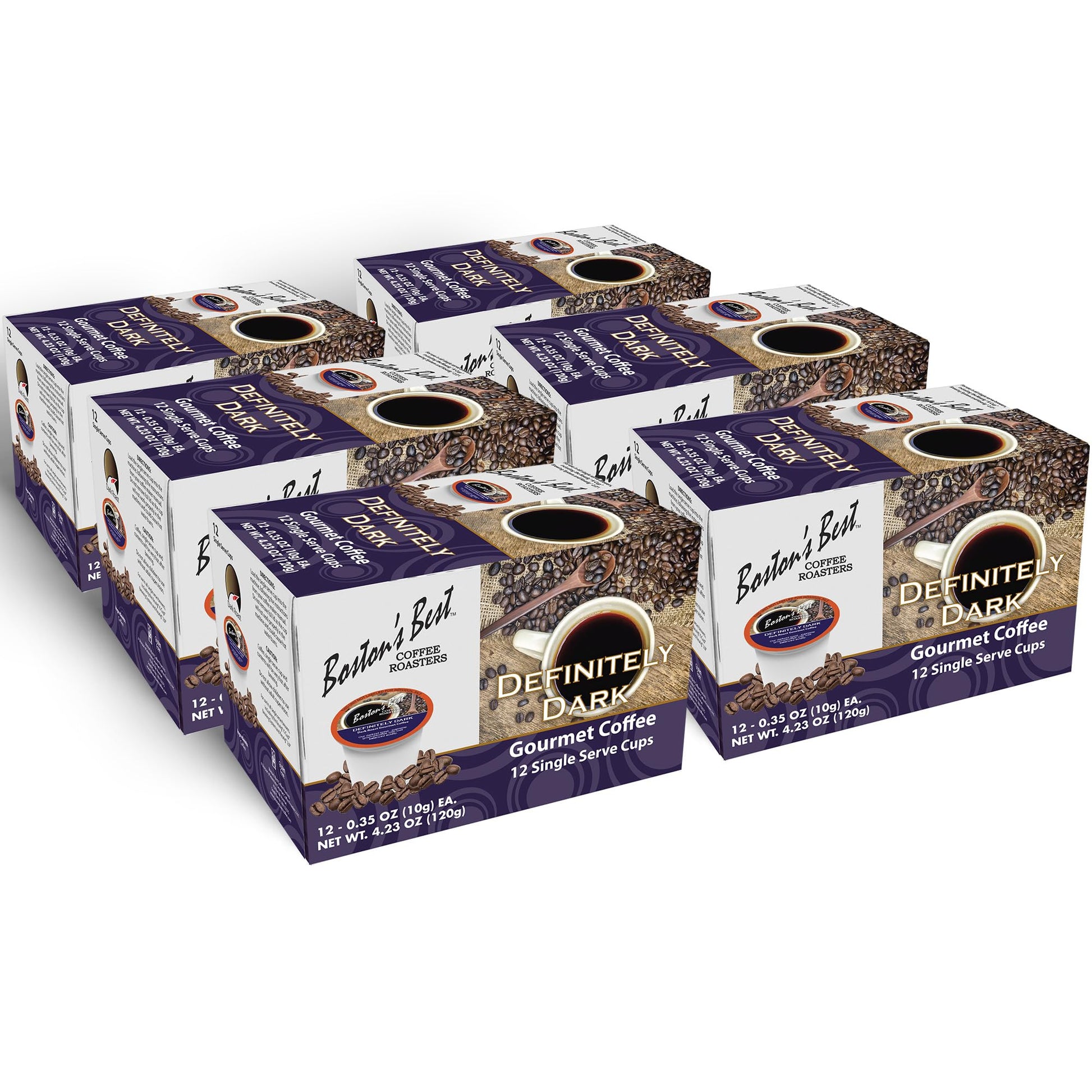 Bostons Best Gourmet Coffee - Dark Roast for Keurig, 72 Single Serve Cups