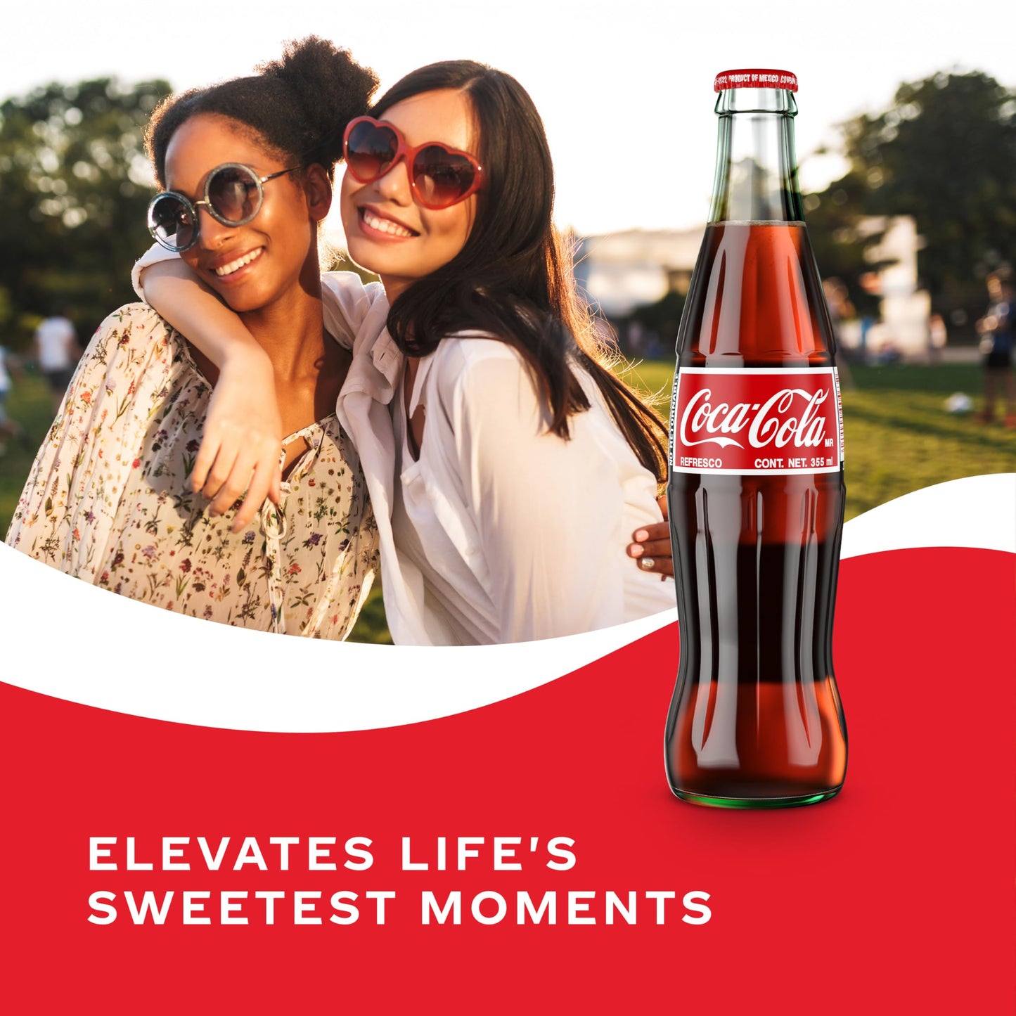Coke de Mexico Glass Bottles  12 Fl Oz (Pack of 4)