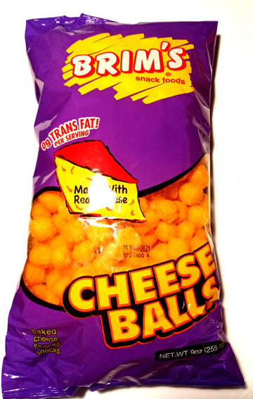 Brims Cheese Balls 9 oz Bag Made with Real Cheese