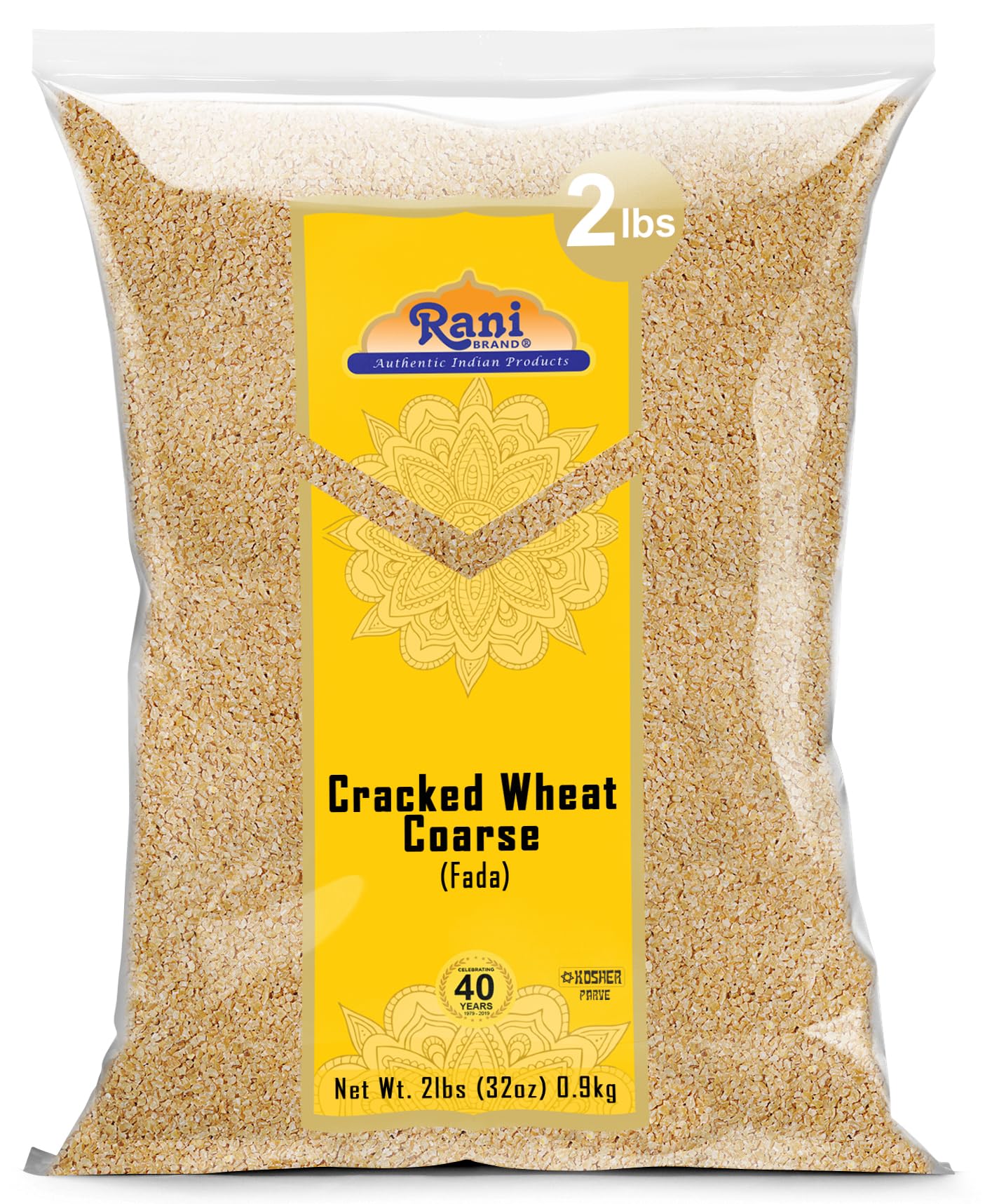 Rani Cracked Wheat Coarse (Fada/Commonly Called Bulgur #2) 32Oz (2Lbs) 907G ~ All Natural | Vegan | No Colors | Non-Gmo | Indian Origin (Dalia)
