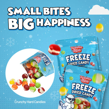20 Pack Freeze Dried Candy- About 10 Pcs Per Bag - Bulk Treat Candy In Resealable Bag - Great For Kids, Adults, School, Party Fa