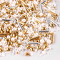 Gold Sprinkles For Cake Decorating 3.5 Ounces, Edible Gold White Silver Sprinkles For Cupcake Topper, Cookiess, Perfect For Wedd