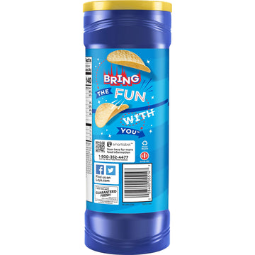 Lay's Stax Salt & Vinegar Potato Crisps, 5.5 Ounce - Crunchy Snack, Perfect for Sharing or On-the-Go