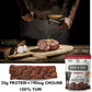 Ovation Foods Steak-N-Eggs Beef Strips, High-Protein Jerky, Gluten Free, KETO, 1.6oz Bag