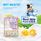 Milkita Creamy Shake Candy Bag, Gluten Free Chewy Candies With Calcium & Real Milk, Zero Trans Fat, Low-Sugar, Juicy Flavors (Mango And Orange)