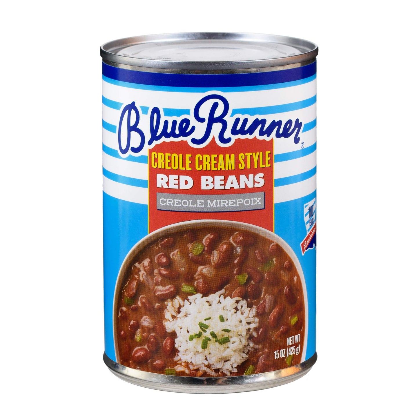Blue Runner Creole Cream Style Red Beans with Creole Mirepoix, 15 oz (Pack of 12)