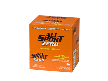 All Sport Electrolyte Drink Mix Sticks, Zero Calorie, Sugar Free, Orange, 50 Count, 5.25 Ounce