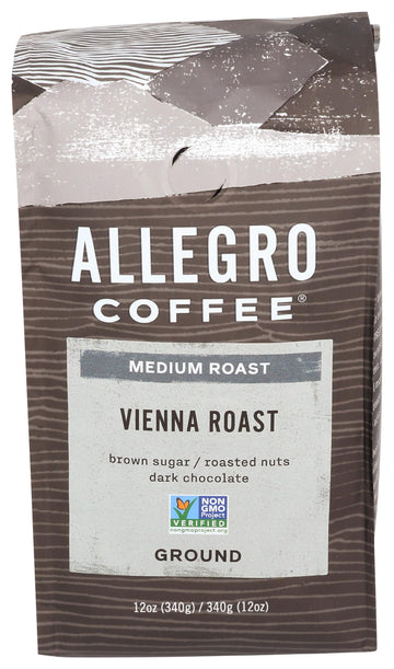 Allegro Coffee Vienna Roast Ground Coffee, 12 Oz