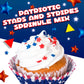 Red White and Blue Sprinkles | 1 Pound Bag | Patriotic Stars and Stripes Sprinkles for 4th of July Desserts, Cupcakes, Cookies,