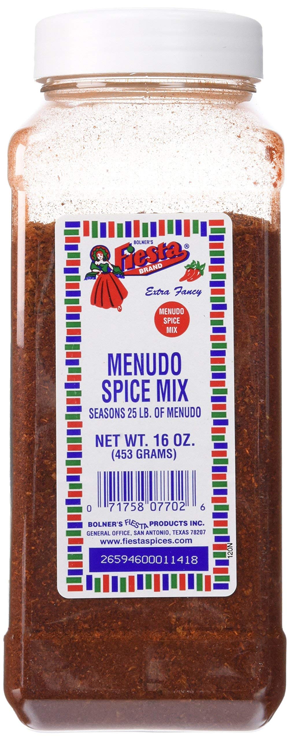Bolner'S Fiesta Extra Fancy Menudo Spice Mix, 16 Ounce
