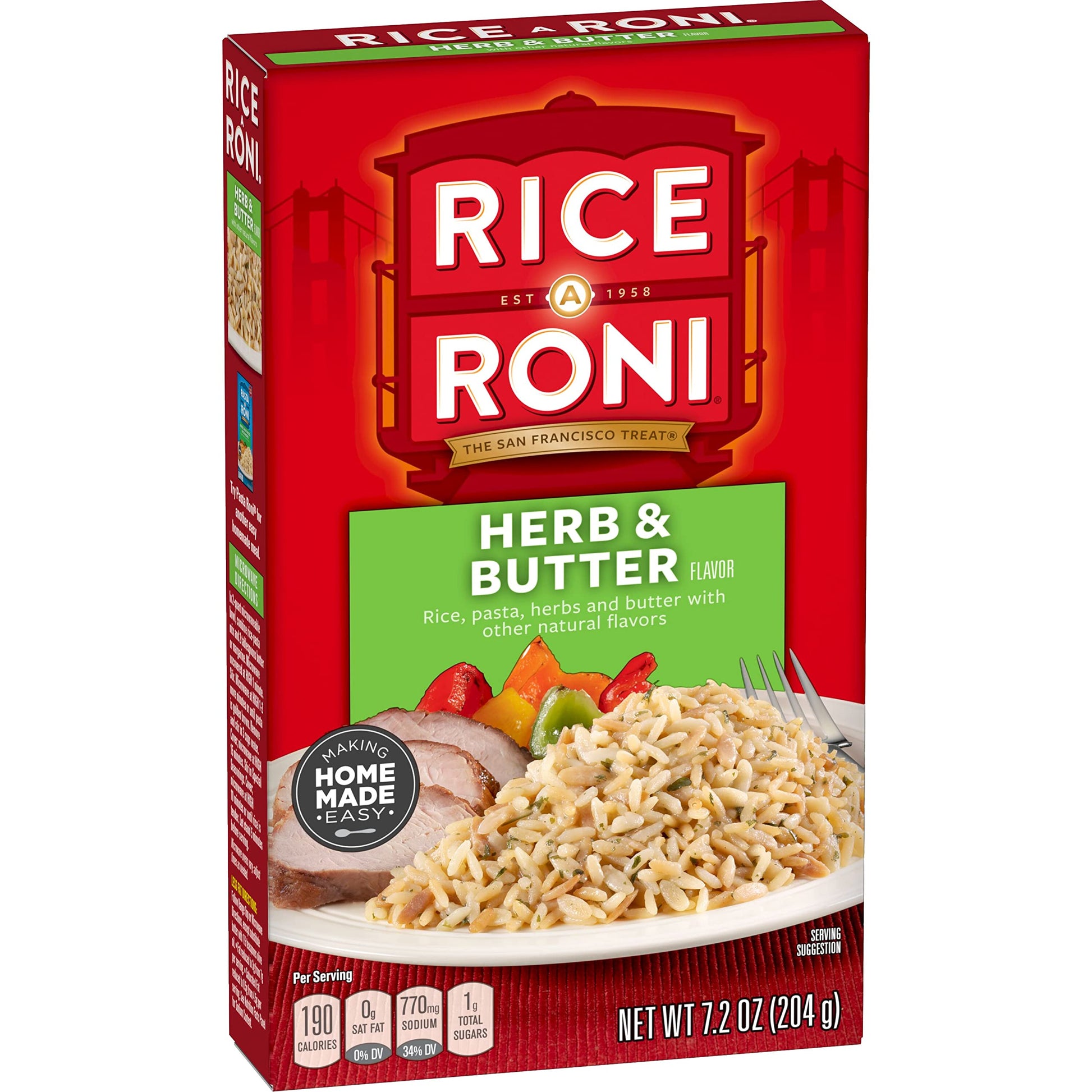 Rice A Roni, Herb & Butter Flavor, Rice Mix, 7.2 oz