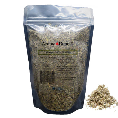 100% Natural Ground and Whole Sage Leaf Herb, Spice, Seasoning, Dried, Leaves, Chushed, Rubbed, Kosher Gluten-Free Non GMO (Whol