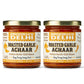 Brooklyn Delhi Roasted Garlic Achaar - 9 Ounces - Spicy, Lemony, Savory, Sweet Flavor - Made with a mix of Indian Spices, Red Ch