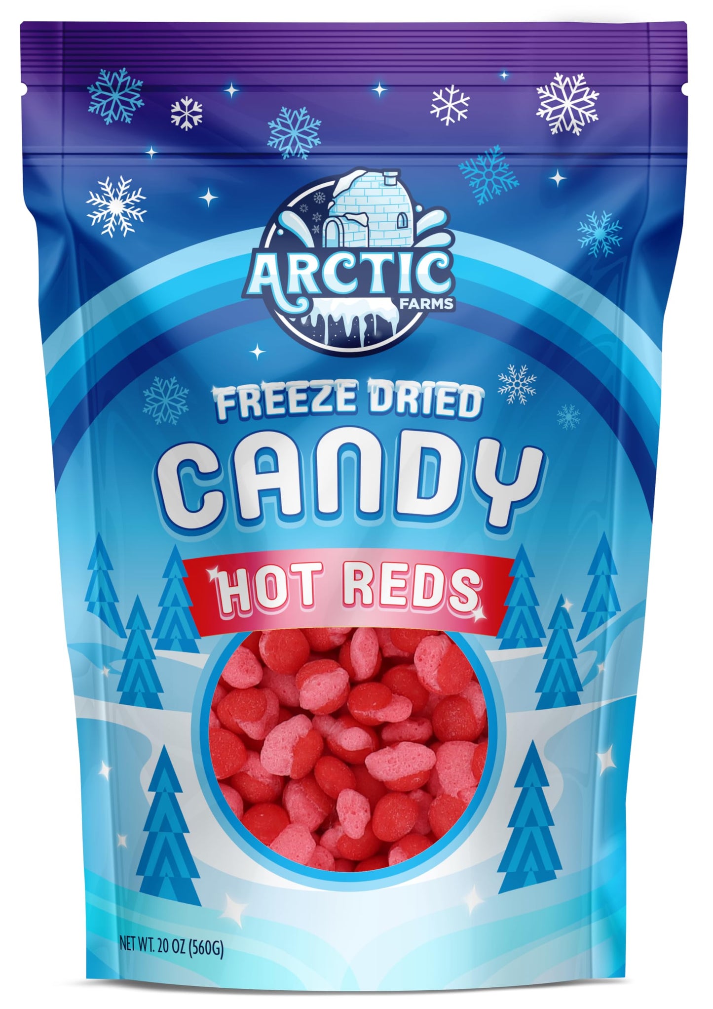 Arctic Farms Freeze Dried Candy Hot Reds Cinnamon Fire Candies (Cinnamon, 20Oz)