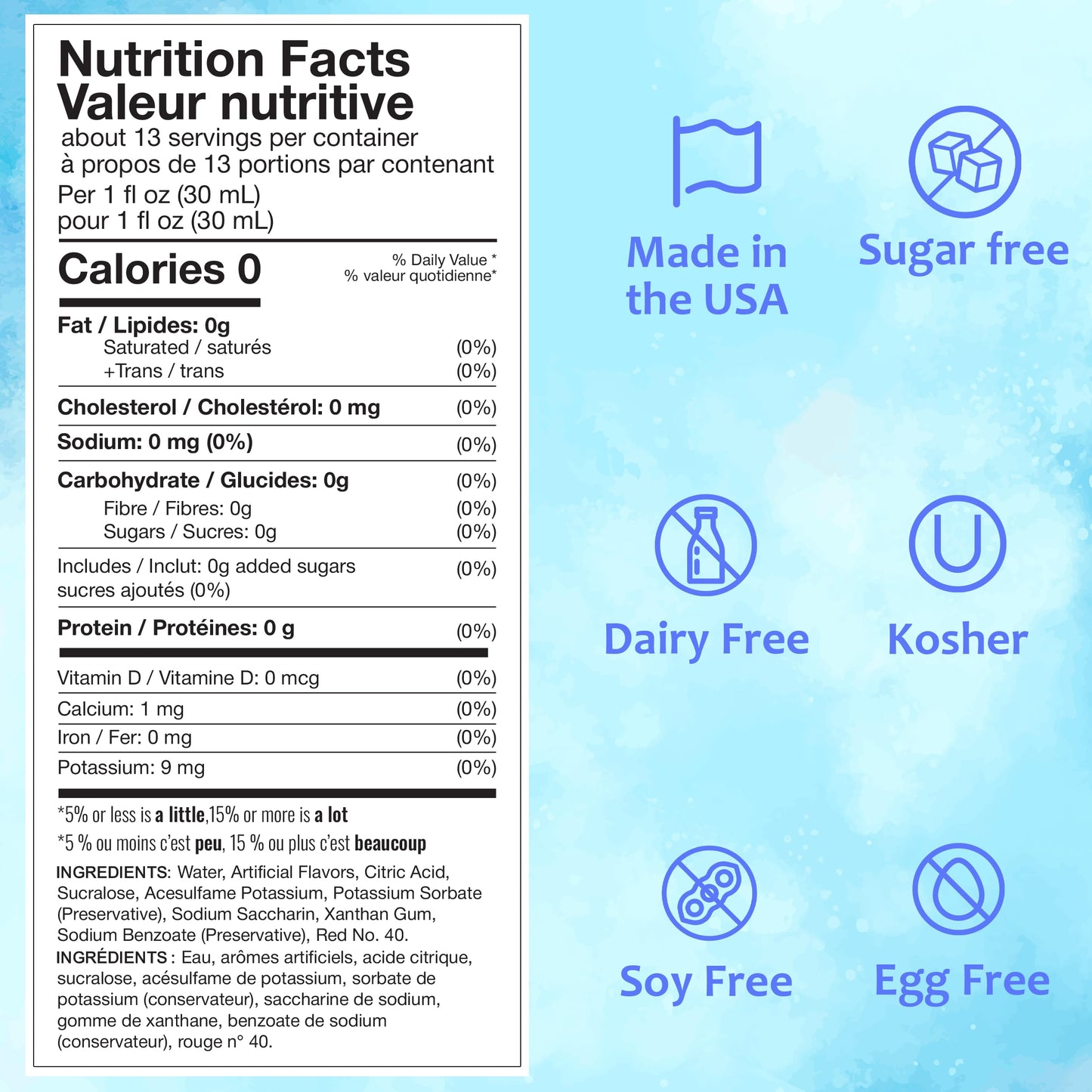 Syruvia Sugar-Free Snow Cone Syrup 12.7oz -Bubble Gum - 0 Calorie Syrup For Shaved Ice  Snow Cones  Slushies  Italian Soda  Popsicles. Keto Friendly  Kosher  Dairy Free