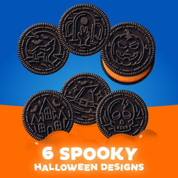 Oreo Limited Edition Halloween Orange Creme Chocolate Sandwich Cookies, 18.71 oz