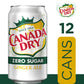 Canada Dry Zero Sugar Ginger Ale Soda, 12 fl oz cans, 12 pack, Model 078000148169