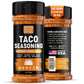Taco Seasoning Mix Cheddar Cheese Powder - Gluten Free & Low Sodium Mild Cheesy Mexican Seasoning Blend for Taco Tuesday Night. 