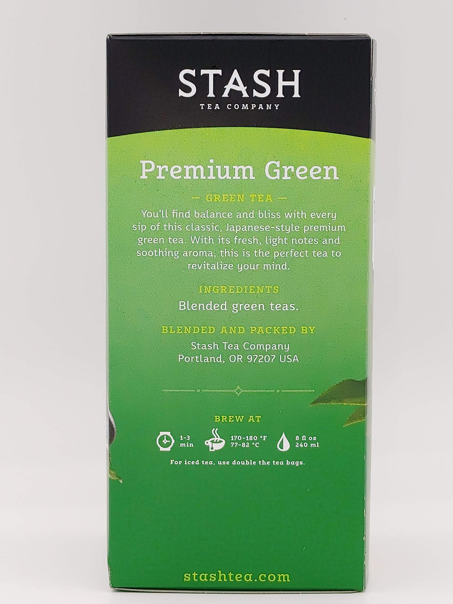 Sunsery Stash Premium Green Tea - Box of 30 Count, Natural Flavor, Pack of 1