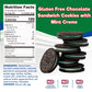 Choczero Mint Creme Chocolate Sandwich Cookies, Gluten Free, No Added Sugar, High In Fiber, Keto Friendly Dunkies (1 Box, 9Oz)
