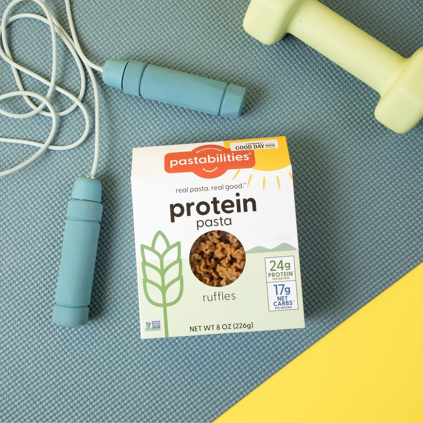 Pastabilities, Protein Pasta, Variety Pack (Penne & Ruffles) - 24g Protein & Low 12g Net Carb - High Protein Delicious Taste & T