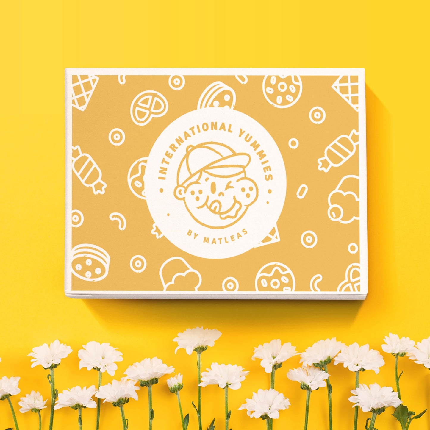 Maxi International Snack Box | Premium Exotic Foreign Snacks | Unique Snack Food Gifts Included | Saffran Yellow Theme | Candies