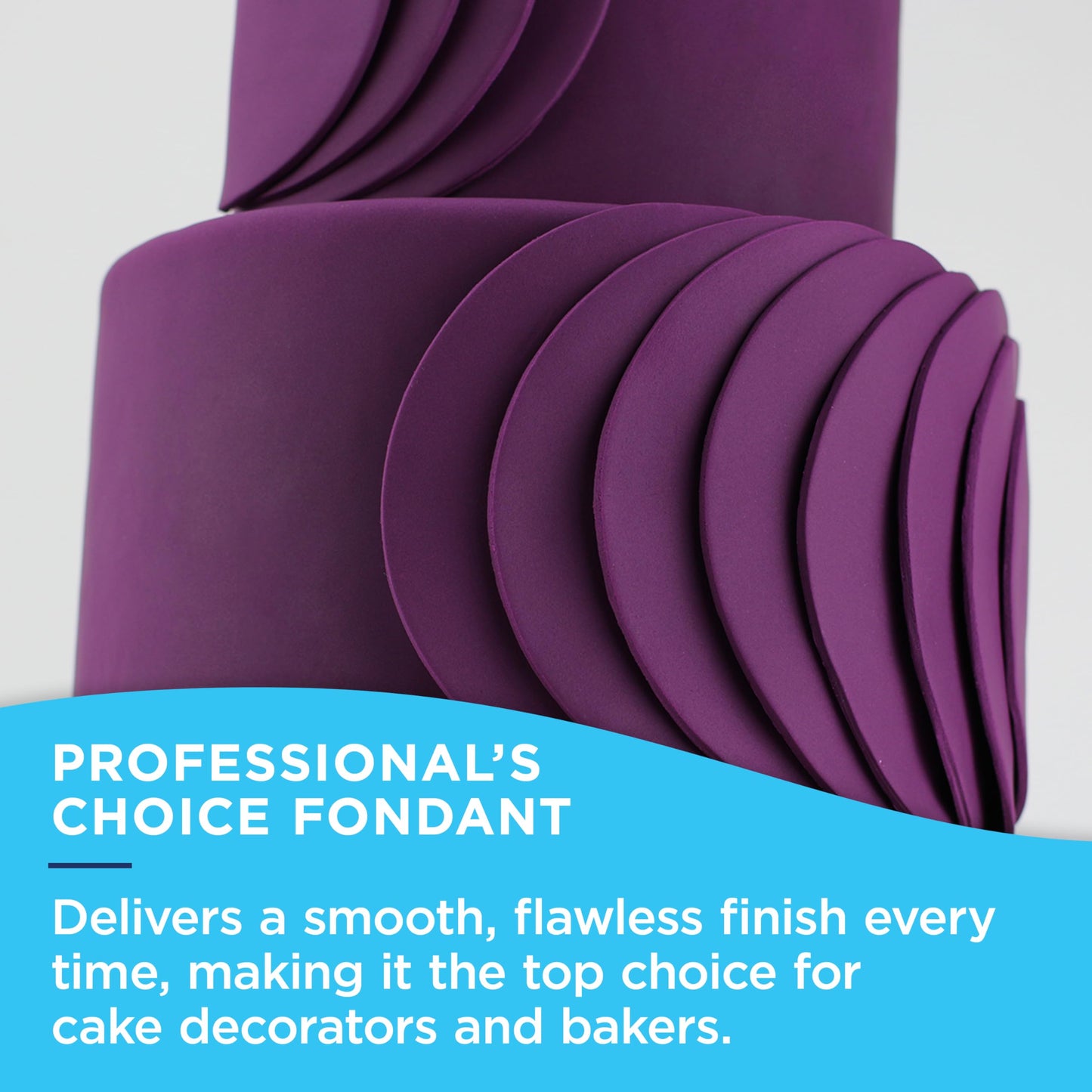 Satin Ice Blue Fondant, Vanilla, 5 Pounds
