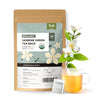 Fescha Organic Jasmine Green Tea Bags Flower-Scented Tea (100-Count), Eco-Conscious Tea Bags, Packed By Resealable Kraft Bag