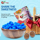 NY Spice Shop Royal Blue Sixlets Candy - 1 Pound Chocolate Balls for Party Décor and Gifts
