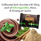 ZenEvo Driving Energy Bites - Dark Chocolate Mint, 150mg Caffeine, Low Carb Healthy Snack, 30 Count