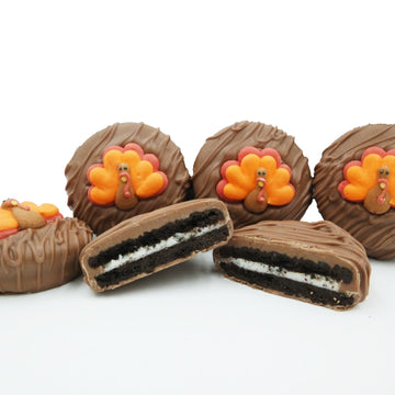 Philadelphia Candies Milk Chocolate Covered OREO Cookies, Thanksgiving Tom Turkey Gift, 8 oz