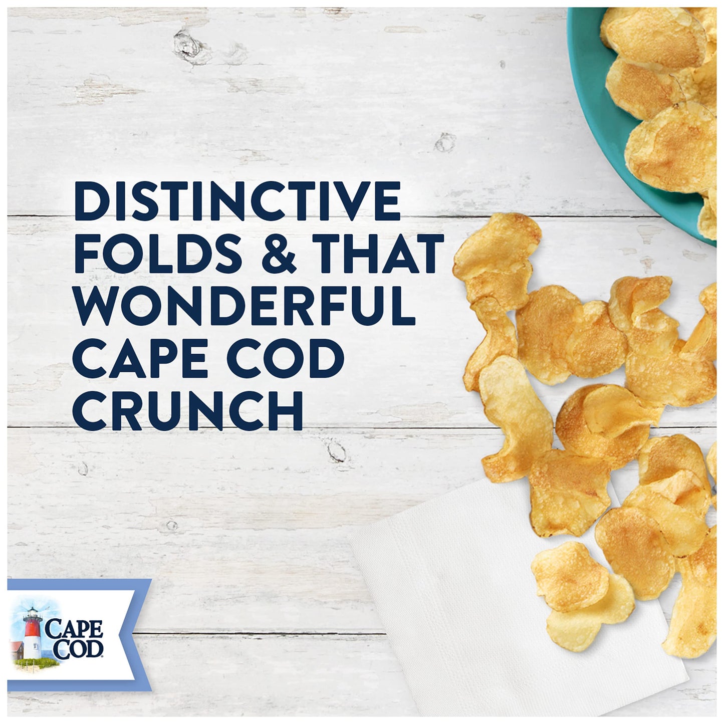 Cape Cod Potato Chips Original Kettle Cooked Chips, 8 Oz