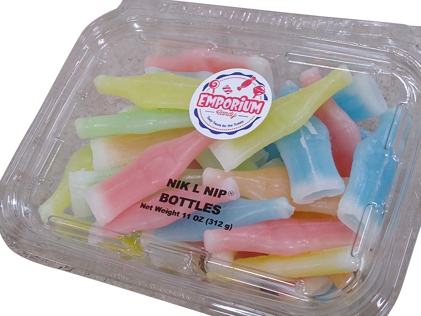 Nik L Nip Wax Bottles - 11 oz of Fresh Delicious Fruity Liquid Filled Fun Chewy Candy in Resealable Container